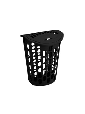 CESTO TELADO 40L PRETO 43X31X55,5CM UN. INJEPLASTEC