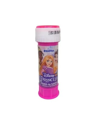 Bolha de Sabão com Jogo Princesas Frasco 60ml Atóxica e Segura para Crianças