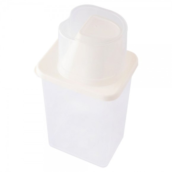 POTE HERMETICO MEDIDOR PLASTICO 850ML 9X6,7X21CM UN. CLINK