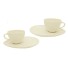 XICARAS E PIRES DE CERAMICA BRANCO 4PCS UN. RIO TIJUCAS