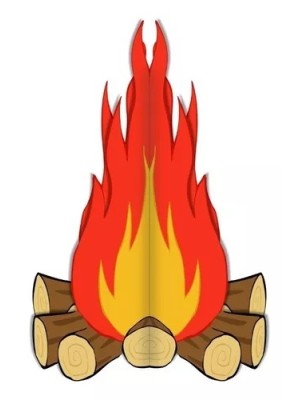 ENFEITE FOGUEIRA 45CM UN. POPPER