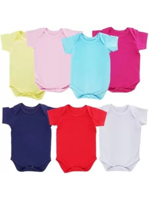 BODIES MANGA CURTA LISO UN. PLAMINHA CONFECCOES