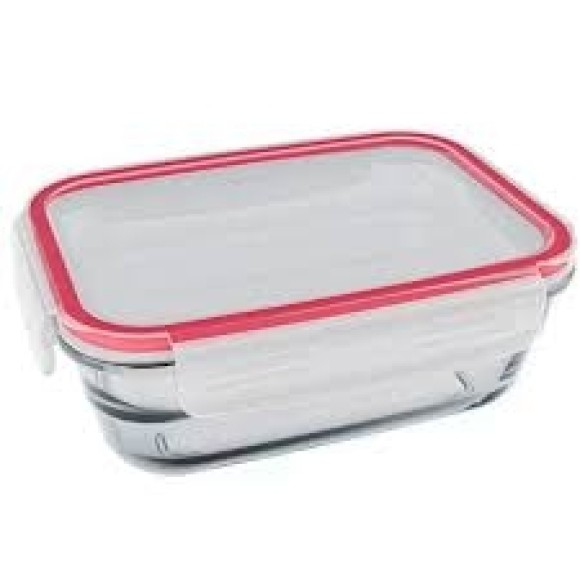 POTE DE VIDRO COM TAMPA 800ML UN. GM GOLD
