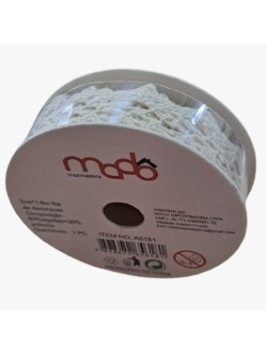 FITA PARA LACO SINTETICA POLIESTER 2,5CMX1,8M UN. MADO