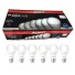 LAMPADA LED PERA CX C/6PCS 9W 803 LUMENS 6500K LUZ BRANCA UN. AVANT