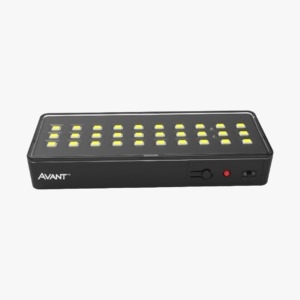 LUMINARIA LED EMERGENCIA BARRA PRETA 100 LUMENS 1W LUZ BRANCA BIVOLT UN.
