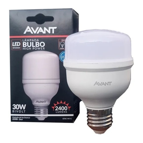 LAMPADA LED BULBO 30W HP 6500K BIVOLT LUZ BRANCA UN.