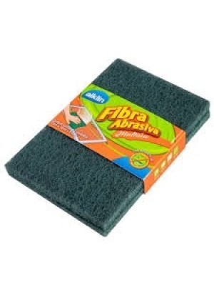 Fibra Abrasiva 15cm x 10cm x 0,7cm Com 2 Unidades