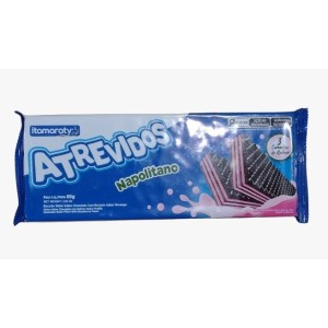 WAFER ATREVIDOS NAPOLITANO 80GR UN. ITAMARATY