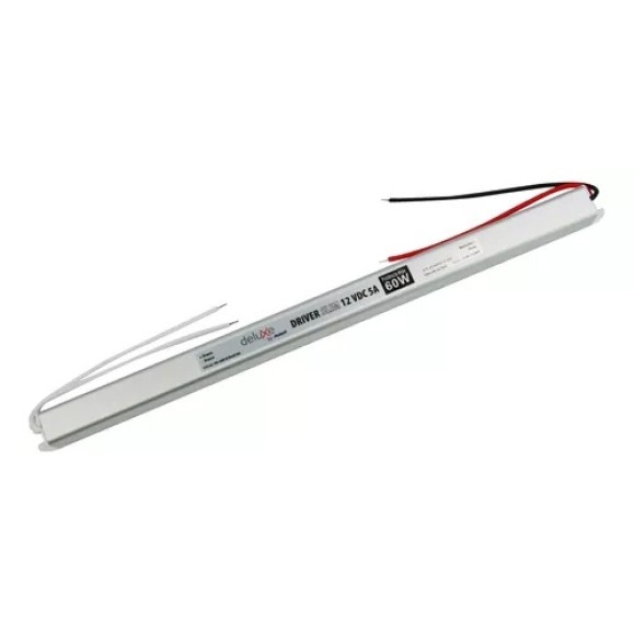 DRIVER SLIM 12V 5A 60W BIVOLT UN. AVANT