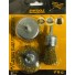 KIT ESCOVA DE ACO C/3PCS PINCEL 25MM, ESCOVA CIRCULAR 50MM E TIPO COPO 50MM UN.