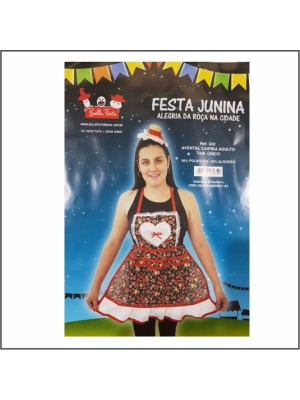AVENTAL CAIPIRA ADULTO TAM. UNICO UN. BELLA FESTA