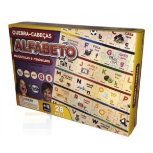 QUEBRA CABECA ALFABETO C/28 PCS UN. TOIA BRINQUEDOS