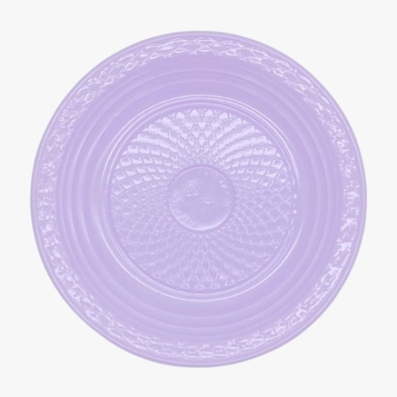 PRATO PLASTICO RASO 15CM C/10PCS LILAS CANDY UN. FORFEST