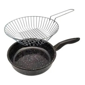 FRIGIDEIRA COM CESTO N22  ESMALTADA UN.  METALSILVA