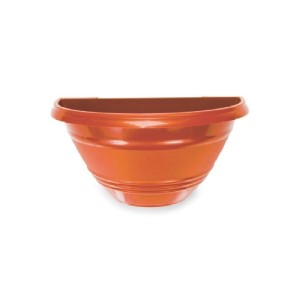 VASO DE PAREDE 1,65L 25,5X13X13CM MARROM