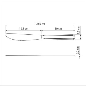 FACA MESA INOX 4 BUZIOS UN. TRAMONTINA