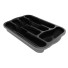 ORGANIZADOR DE TALHER 35X24,5X5CM S/ TAMPA PRETO UN.