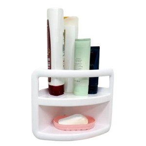 PORTA SHAMPOO BRANCO 22X14X17CM UN.