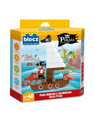 KIT BLOCOS + BONECO PIRATA UN. ZUCATOYS