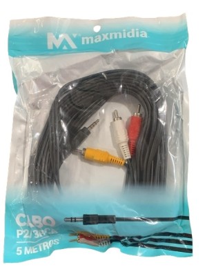 CABO AUXILIAR EXTENSOR P2/3RCA 5M UN. JMD IMPORTS