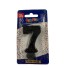 VELA SUPER NUMERO SIMPLES PRETO N 7 - (1737) UN. CURIFEST