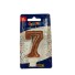 VELA SUPER NUMERO SIMPLES ROSE N 7 - (4230) UN. CURIFEST