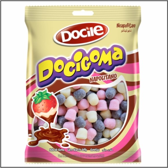 BALA DE GOMA DOCIGOMA SINO NAPOLITANO 150G UN. DOCILE