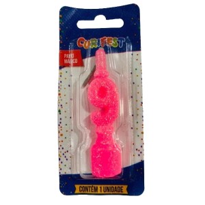 VELA STANDART ROSA BEBE N 9 - (3328) UN. CURIFEST