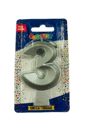 VELA CONCEPT METALLIC PRATA N 3 - (4591) UN. CURIFEST