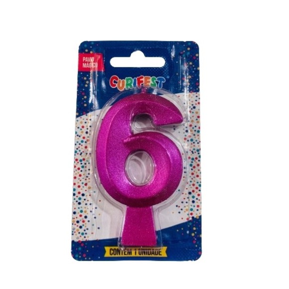 VELA CONCEPT METALLIC ROSA N 6 - (4624) UN. CURIFEST