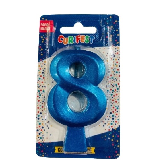VELA CONCEPT METALLIC AZUL N 8 - (4556) UN. CURIFEST
