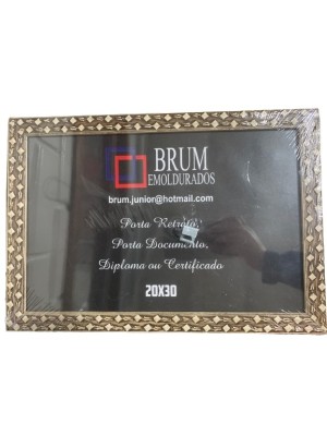PORTA RETRATO SIMPLES 20X30CM UN. BRUM REPRESENTAÇÕES