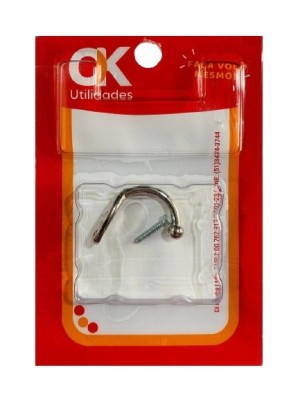 OK CABIDE CROMADO PEQ. C/PARAFUSO 2.5X16MM UN.
