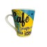 CANECA 290ML DE PORCELANA CAFE FAIXA UN. TERRAMADA