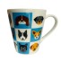 CANECA 290ML DE PORCELANA PET FAIXA UN. TERRAMADA