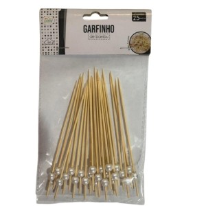 GARFINHO PALITO DE BAMBU PACOTE COM 25 PEÇAS UN. FU XING