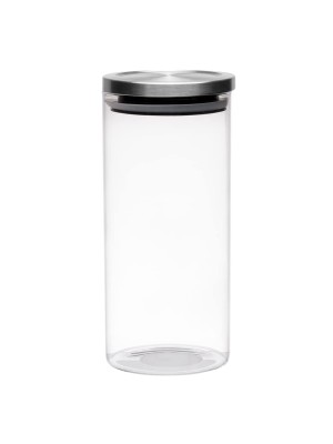 POTE HERMETICO DE VIDRO COM TAMPA DE METAL UN. FU XING