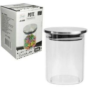 POTE HERMETICO DE VIDRO 200ML UN. FU XING