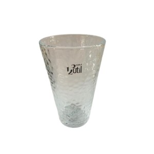 COPO MARTELADO DE VIDRO 340ML UN. 123 UTIL