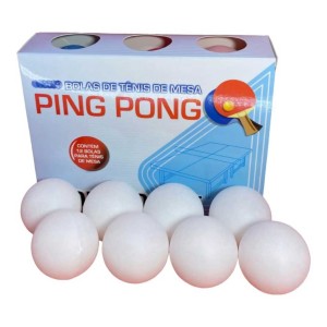 CAIXA DE BOLAS DE PING PONG C/12PCS BRANCA UN. BRINQUEDOS HORIZONTE
