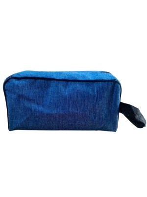 ESTOJO NECESSAIRE 25X12X10CM JEANS UN. BST COMERCIAL