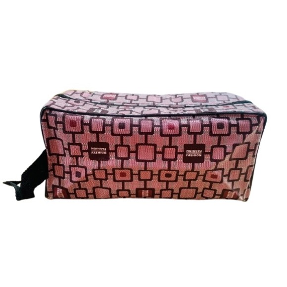 ESTOJO NECESSAIRE ESTAMPADA 25X12X10CM UN. BST COMERCIAL