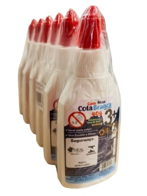 COLA BRANCA 40G PCT C/6PCS UN.