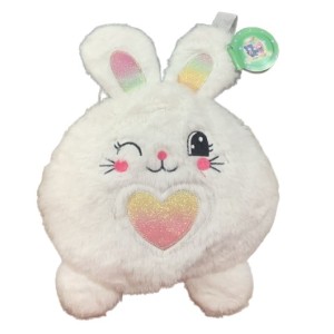 MOCHILA DE POLIESTER COELHINHO 24X7X30CM UN. TUKA TOY