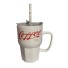 CANECA COM TAMPA 450ML E CANUDO UN. TOP RIO