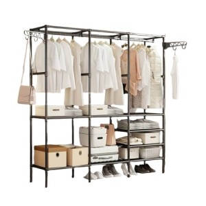 ESTANTE ORGANIZADORA PARA ROUPAS 160X36X173CM COM CABIDEIRO UN. TOP RIO