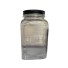 POTE DE VIDRO 1,2L QUADRADO COM TAMPA PRETA COFFEE UN. INGA