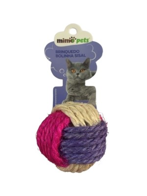 BOLINHA PET SISAL SORTIDA 5.5CM UN. INGA