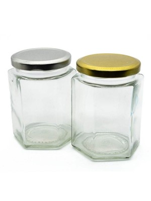 POTE DE VIDRO 300ML COM TAMPA DE METAL 10X7CM UN. RIO TIJUCAS